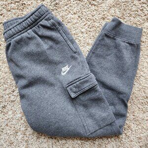 Nike Men's Cargo Drawstring Sweat Pants Gray Size M